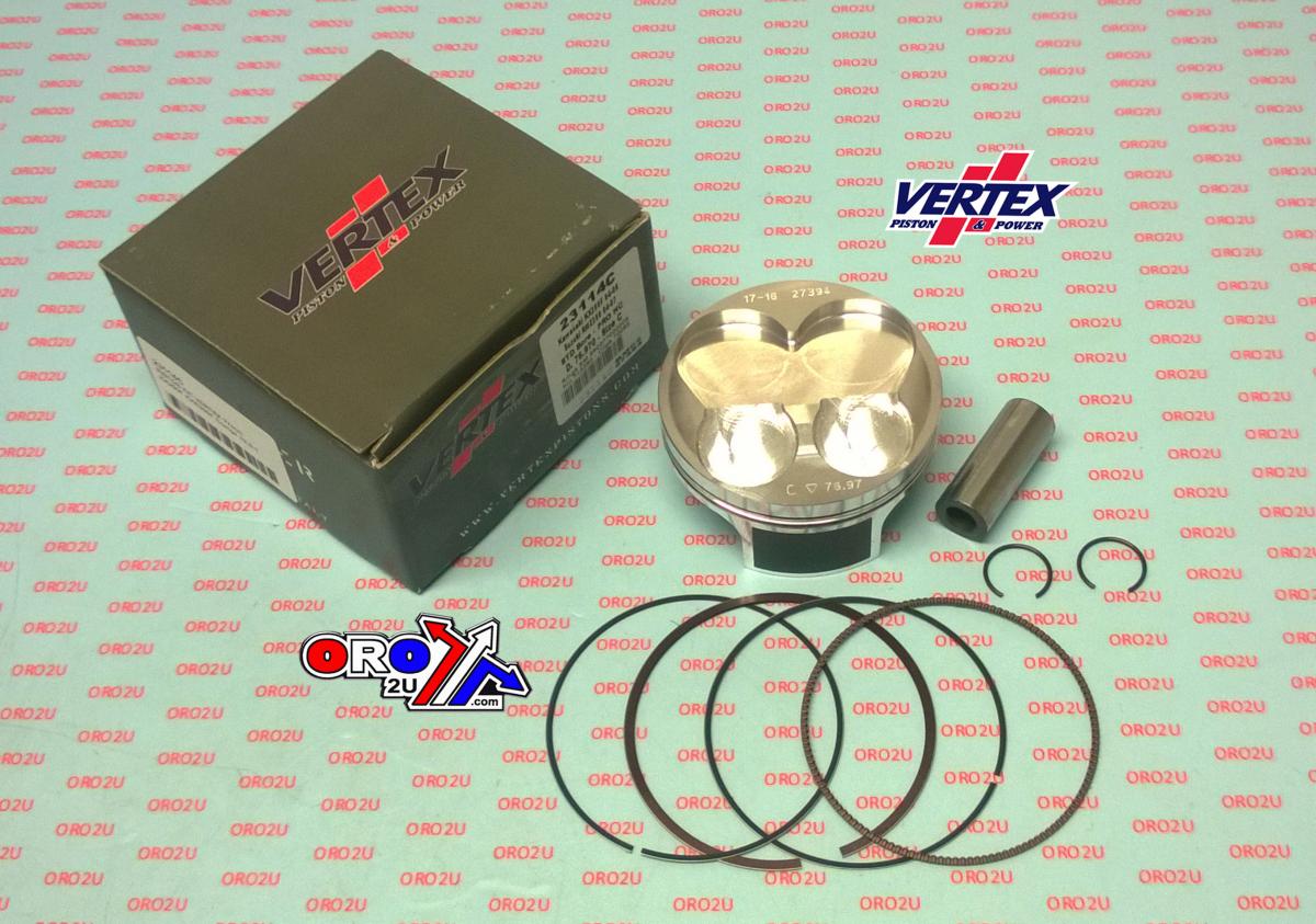 PISTON KIT VERTEX 77.0 B SUZUKI RMZ 250 04-07, VERTEX 23114B KAW KX/KXE 250 HC