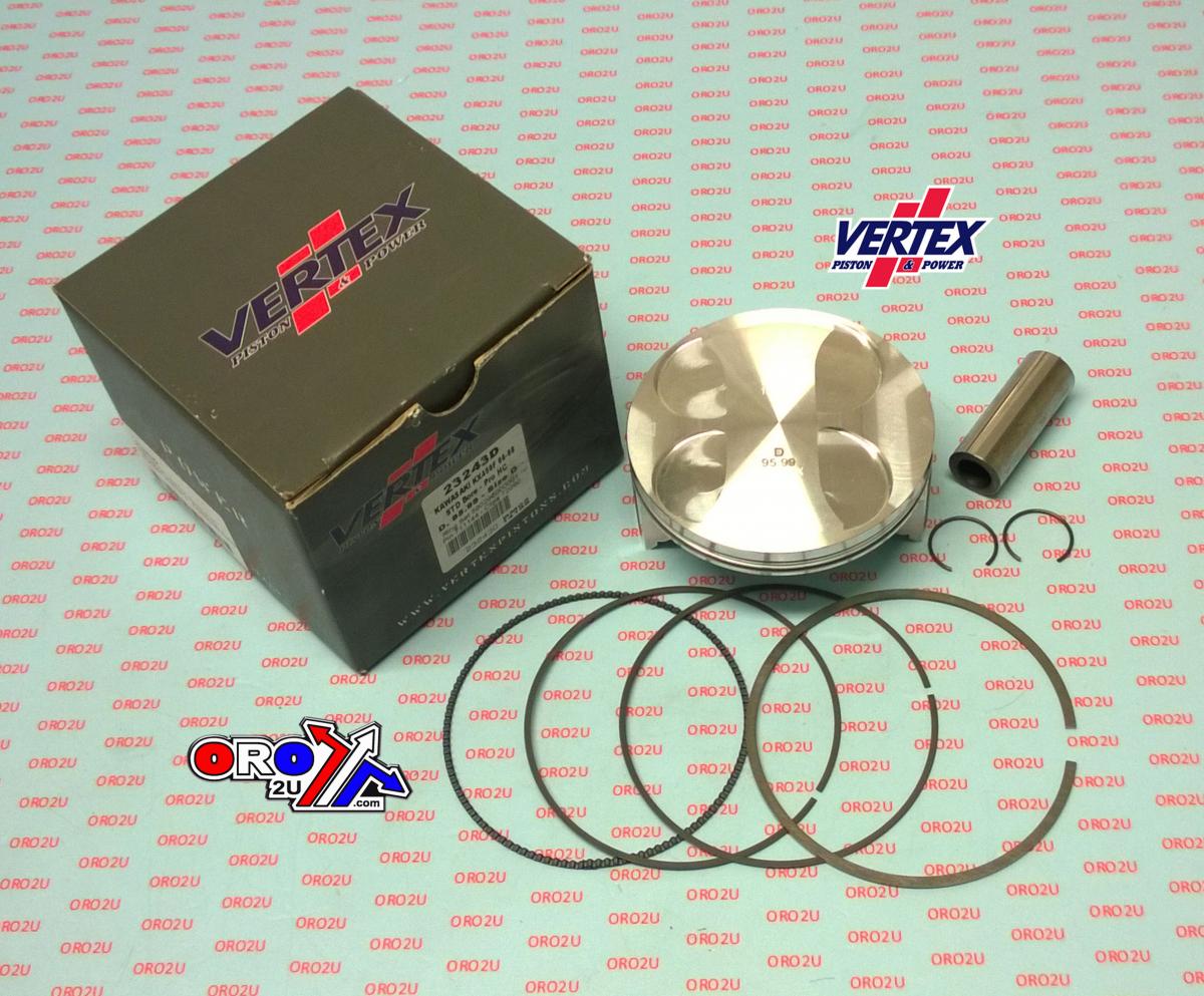 PISTON KIT VERTEX 96.0 D HC KAW KLX/KX/KXE 450 06-10, VERTEX 23243D HC COMPR 13,0:1