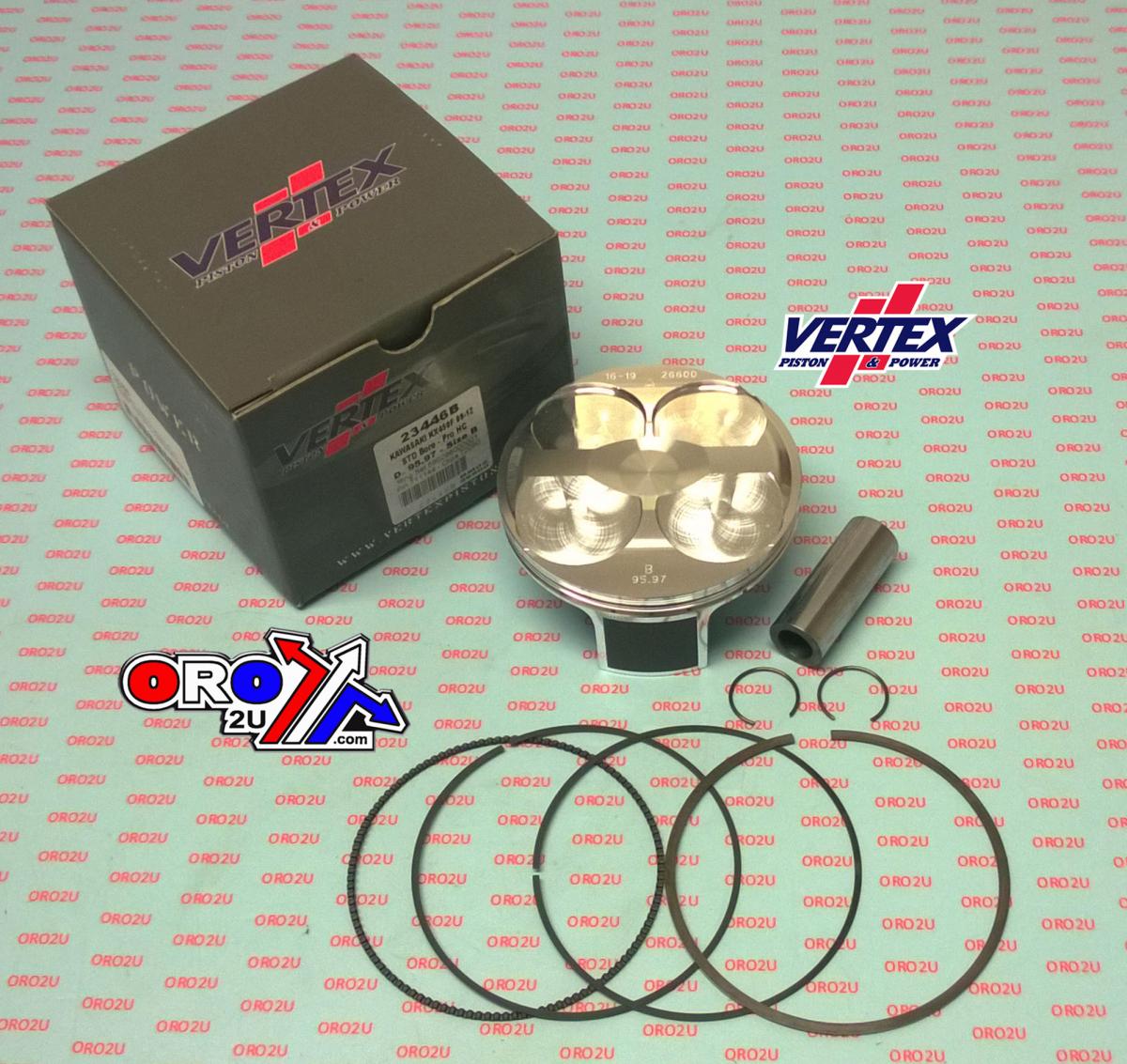 PISTON KIT VERTEX 96.0 A HC KAWASAKI KX 450 09-12, VERTEX 23446A HC COMPR 13,2:1