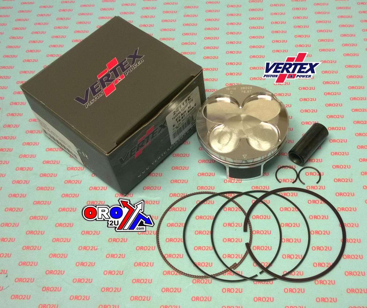 PISTON KIT VERTEX 77.0 B HC YAMAHA WR/YZ 250 16-19, VERTEX 24117B HC COMPR 14,2:1