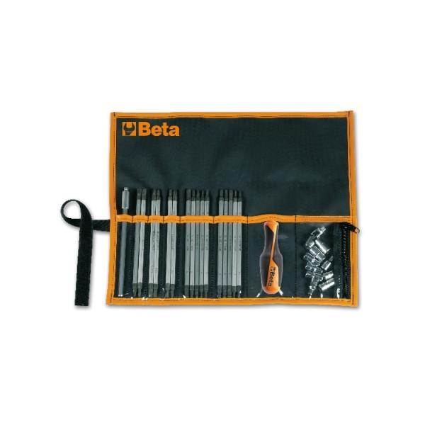 SET OF 16 REVERSIBLE SCREWDRIVERS, 9 1/4" DRIVE SOCKETS, BETA TOOLS
