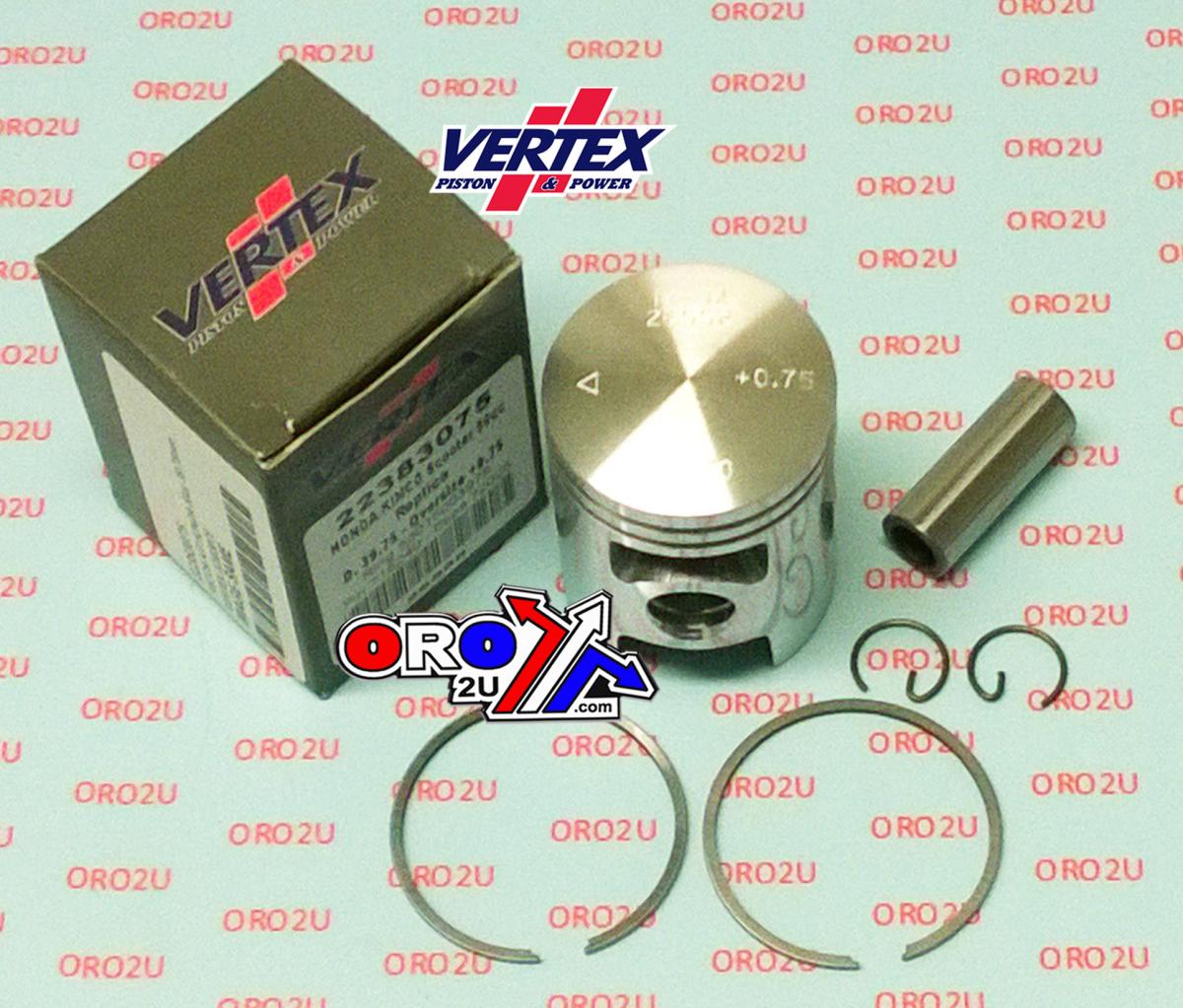 PISTON KIT HONDA 50cc 40.00mm, VERTEX 22383100 KYMCO SYM