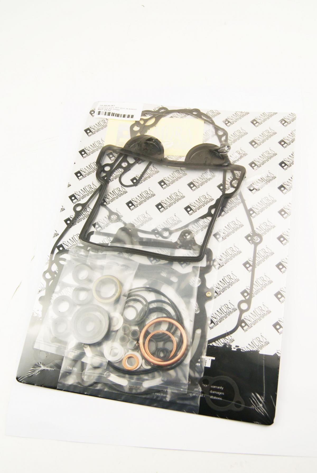 GASKET FULL SET 2016-18 KX450F, NAMURA NX-20088F, NO OIL SEALS!!