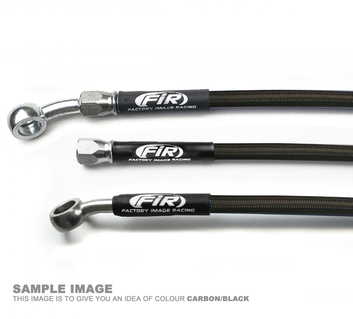 HOSE FRONT BRAKE BLACK, KX125, KX250, KX500 90-93, K02-1-026/P-BK