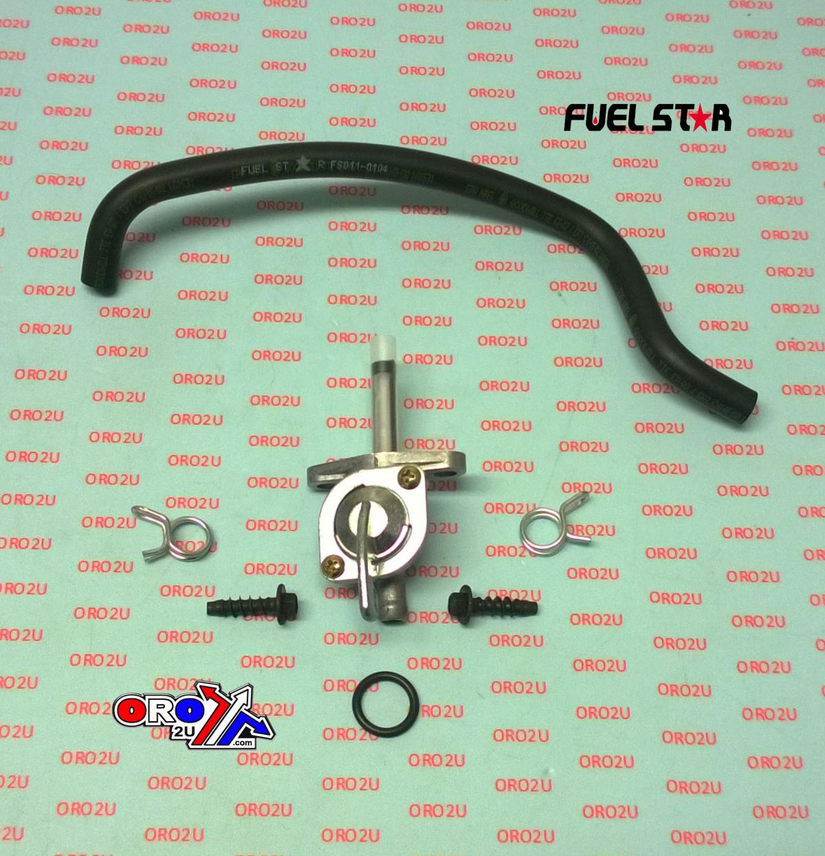 FUEL VALVE KIT KTM 125/150/250SX, Fuel Star FS101-0168 DIRT, TAPE / PETCOCK / CLIPS / PIPES / BOLTS