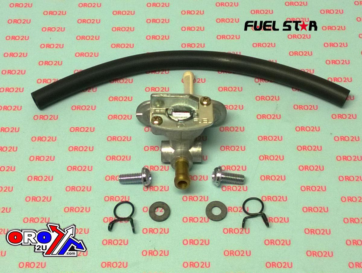 FUEL VALVE KIT CR125/250, Fuel Star FS101-0178 DIRT, TAPE / PETCOCK / CLIPS / PIPES / BOLTS