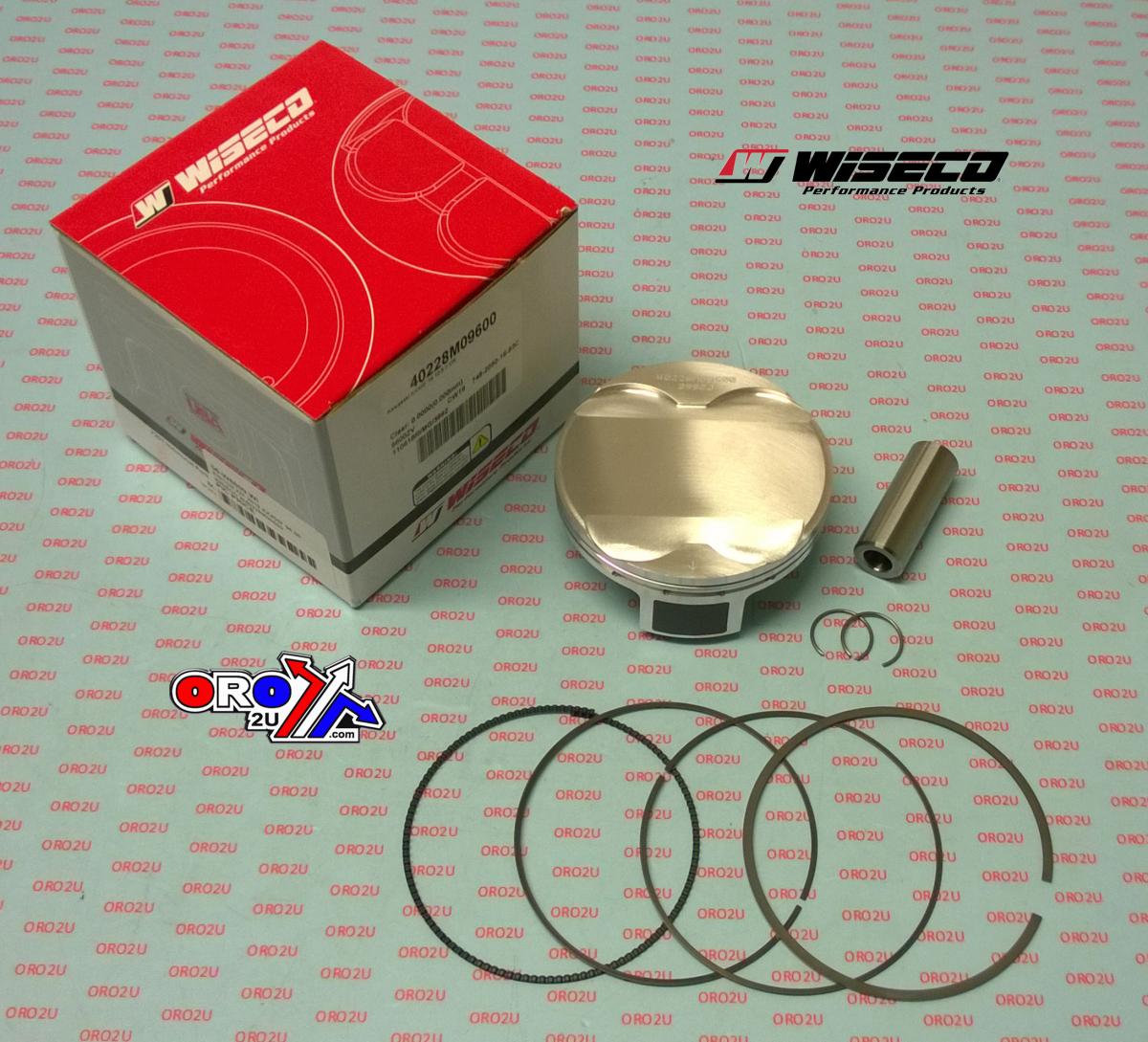 PISTON KIT 2019-23 KX450F 96.00, WISECO W40228M09600, 12.5:1 CR