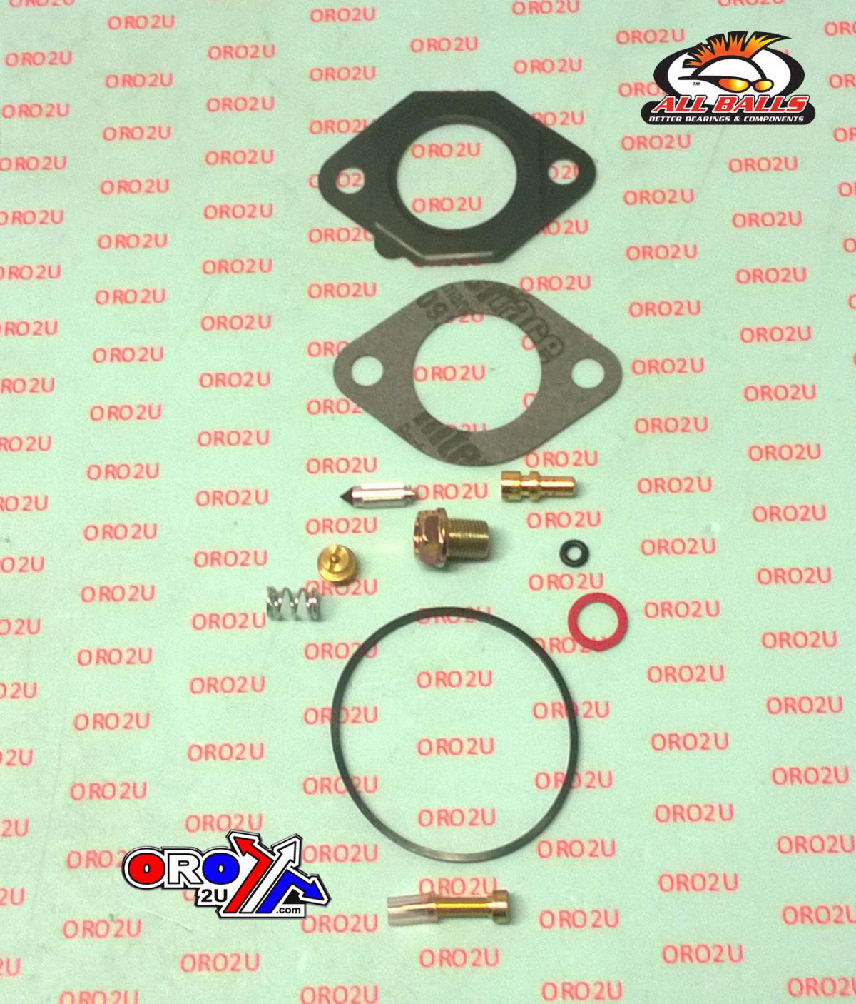 CARBURETOR REBUILD KIT 97-04 KAW MULE 520/550, ALLBALLS 26-10036 ATV