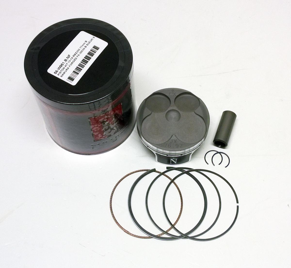 PISTON KIT 10-18 RMZ250 77mm B, NAMURA FORGED FX-30039-B SUZUKI B