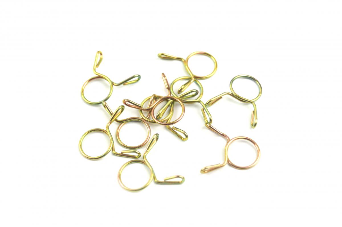 HOSE CLAMP / CLIP ID: 12mm PACK 10, ID RANGE 11.5MM -13MM