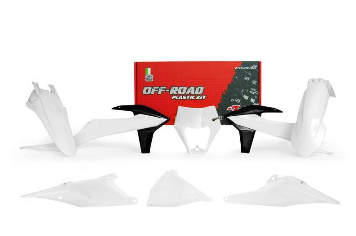 KTM EXCF EXC-F / EXC Plastic Kit / Body Set White & Black – 2020–2023