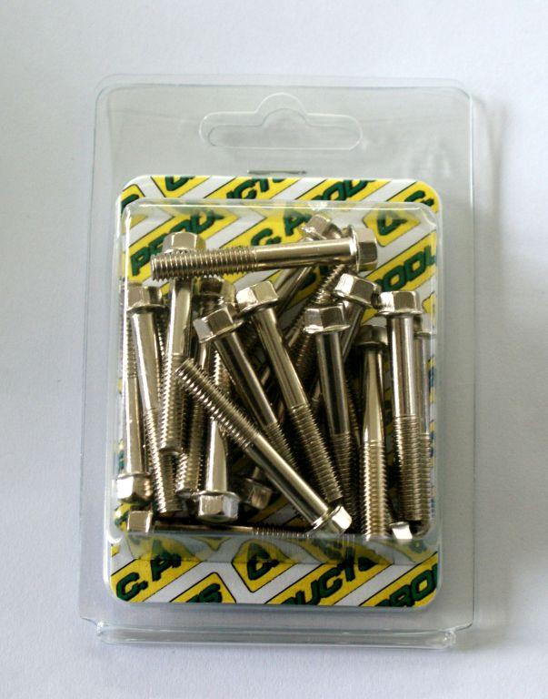 M6 x 40mm FLANGE BOLT, PACK OF 20, 8mm HEX