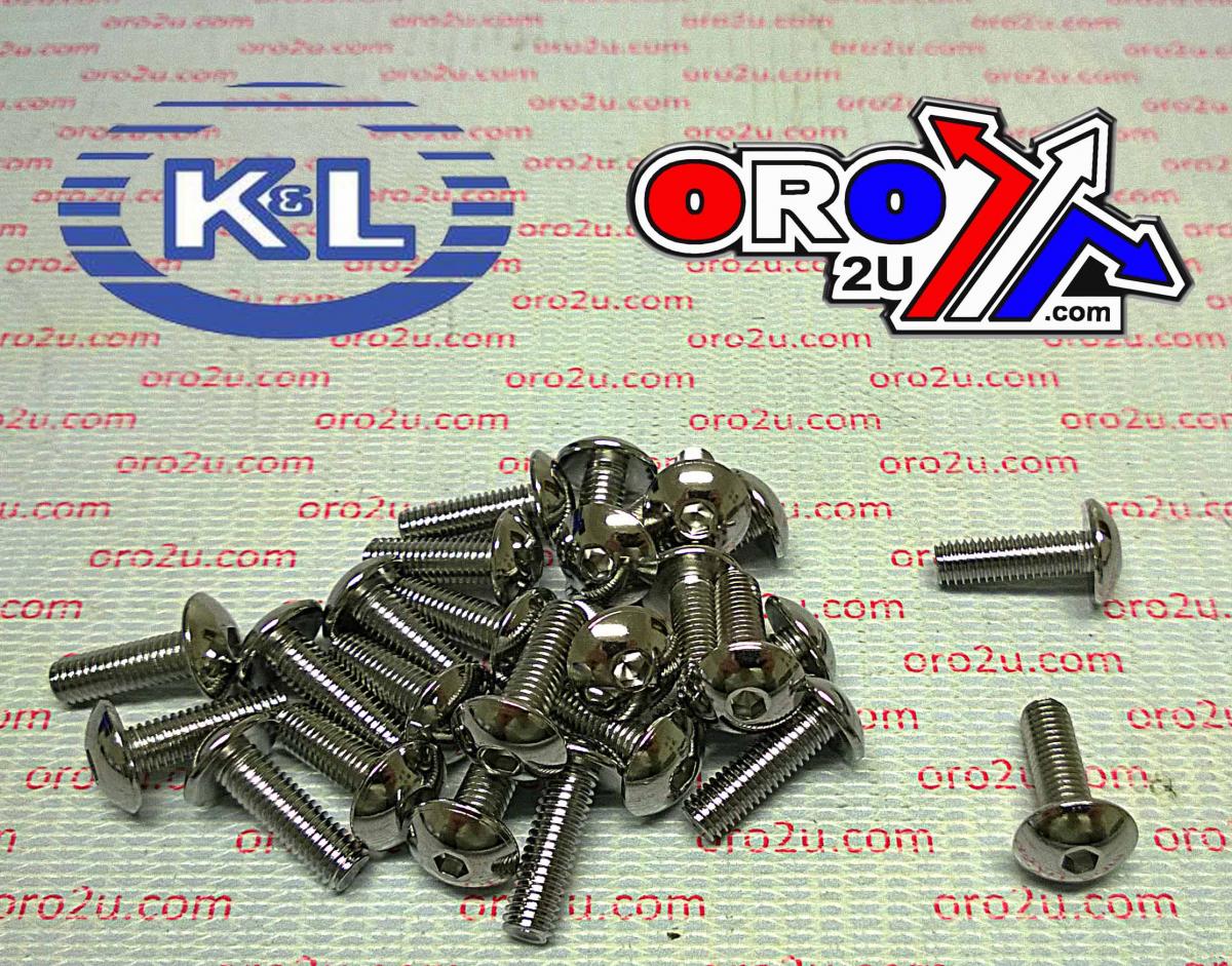 OVAL HEAD ALLEN BOLT 5x16mm, 33-8291, ROAD TOOLS