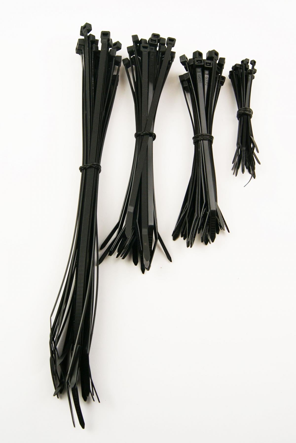 NYLON CABLE ZIP TIE - 100 SET, 100/160/200/300mm - 25 OF EACH