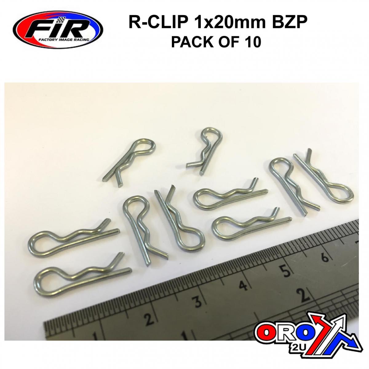 R CLIP 1 x 20mm PACK OF 10