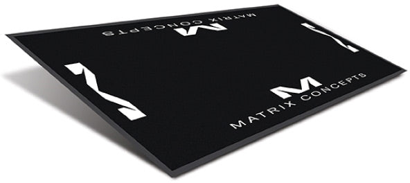 Matrix Concepts M40 Carpeted 3.5Ft X 7Ft Mat Black/White
