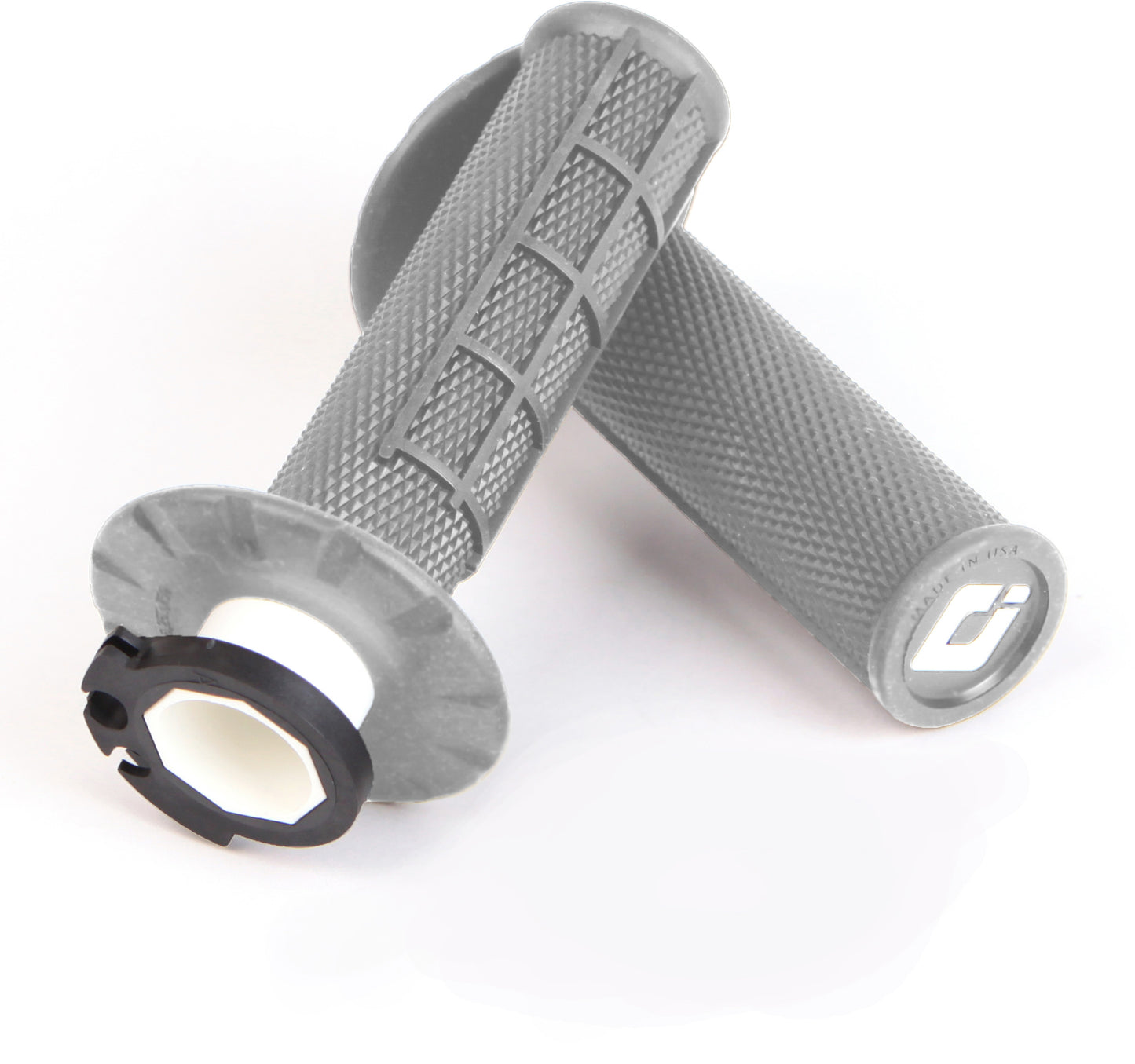 ODI Half Waffle MX Lock-On Grip Set Grey (Soft)