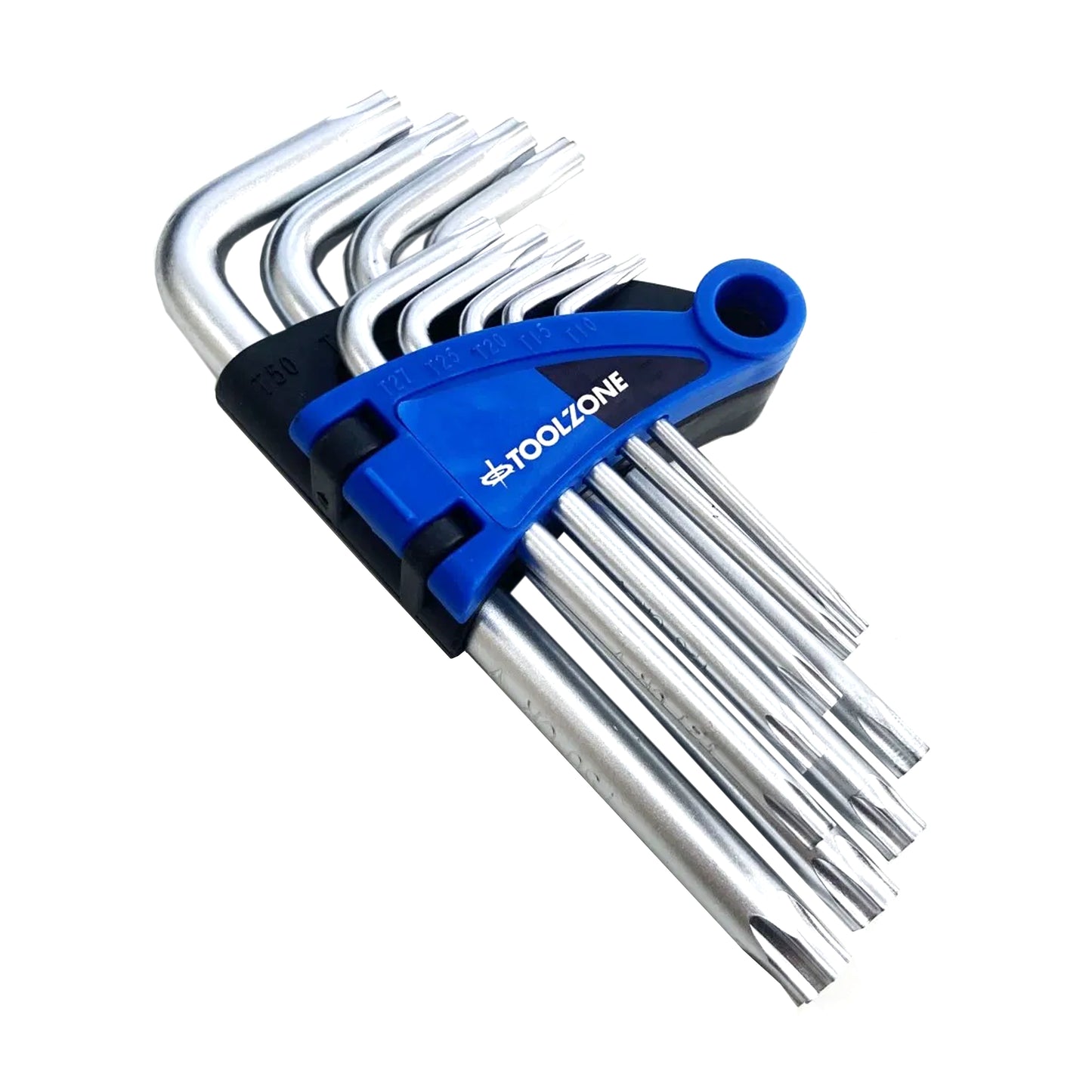 9pc SHORT STAR / TORX KEY SET, T10 T15 T20 T25 T27 T30 T40 T45 T50, KDPSD073