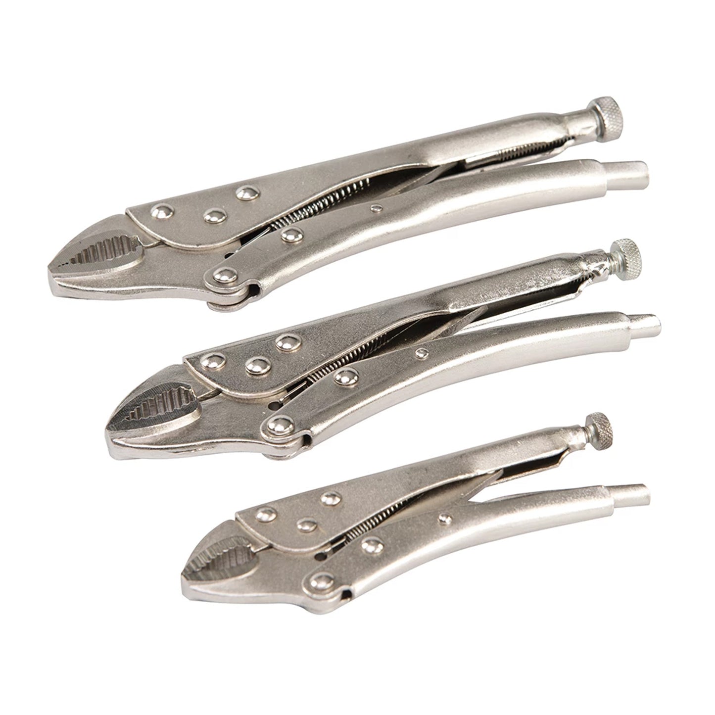 SELF LOCKING PLIERS SET 3pc.