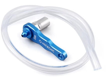 MINI BLEEDER 8mm HYDRAULIC BRAKE & CLUTCH TOOL ALUMINIUM BLUE