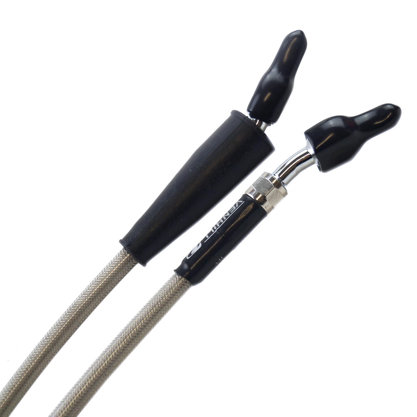 HOSE FRONT BRAKE SILVER / BLK, VENHILL K02-1-054/P KXF 2012