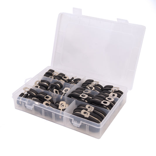 52pcs. CUSHION TUBE CLAMP KIT 6-19, HOSE BRAKE CLUCH CLAMP / P CLIP
