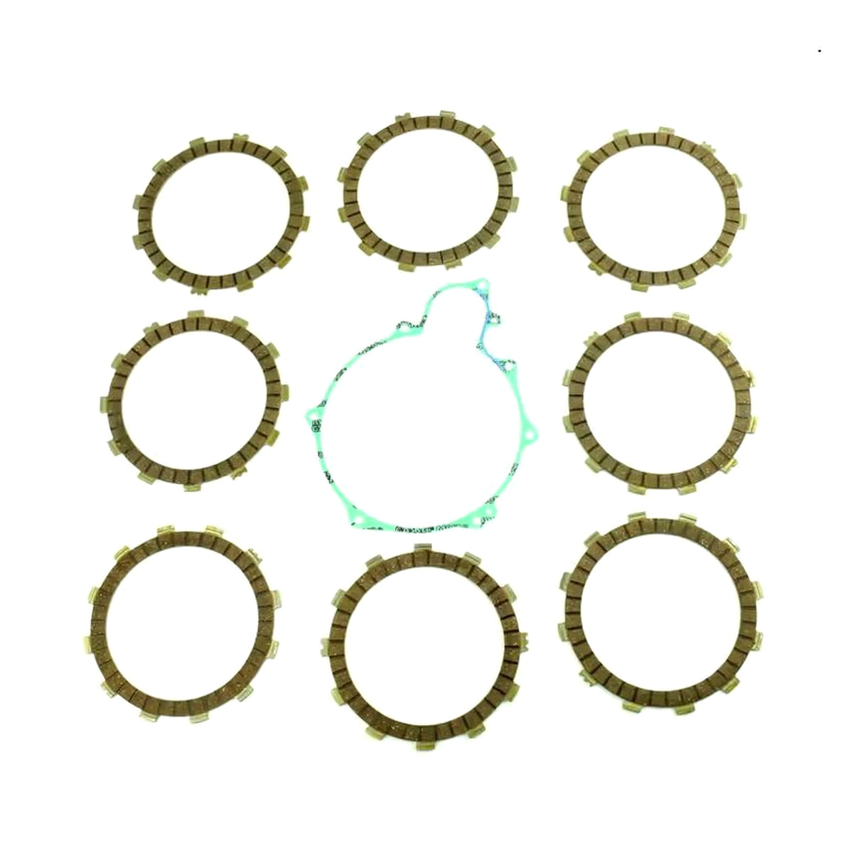 CLUTCH FRICTION PLATE SET YAMAHA YZ250 93-98, ATHENA P40230075, WITH GASKET