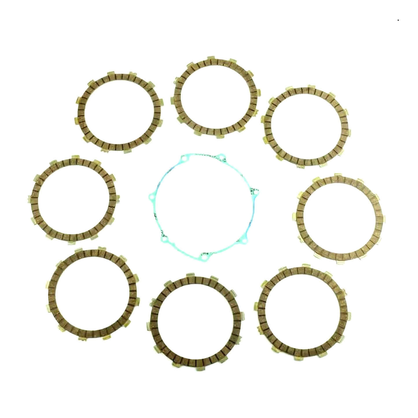 CLUTCH FRICTION PLATE SET YAMAHA WR450F 05-14, ATHENA P40230078, WITH GASKET