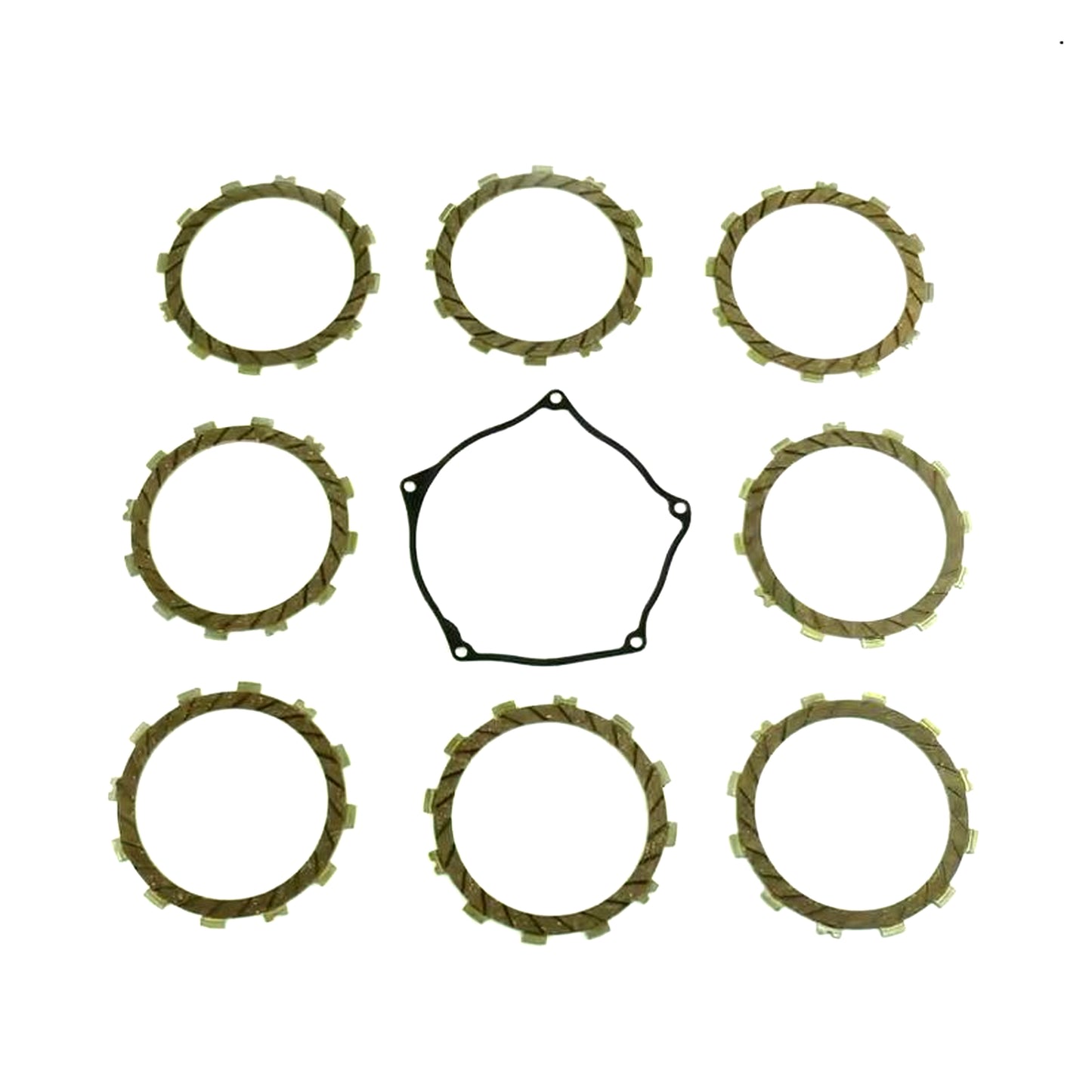 CLUTCH FRICTION PLATE SET KAWA KX250F 09-16, ATHENA P40230080, WITH GASKET