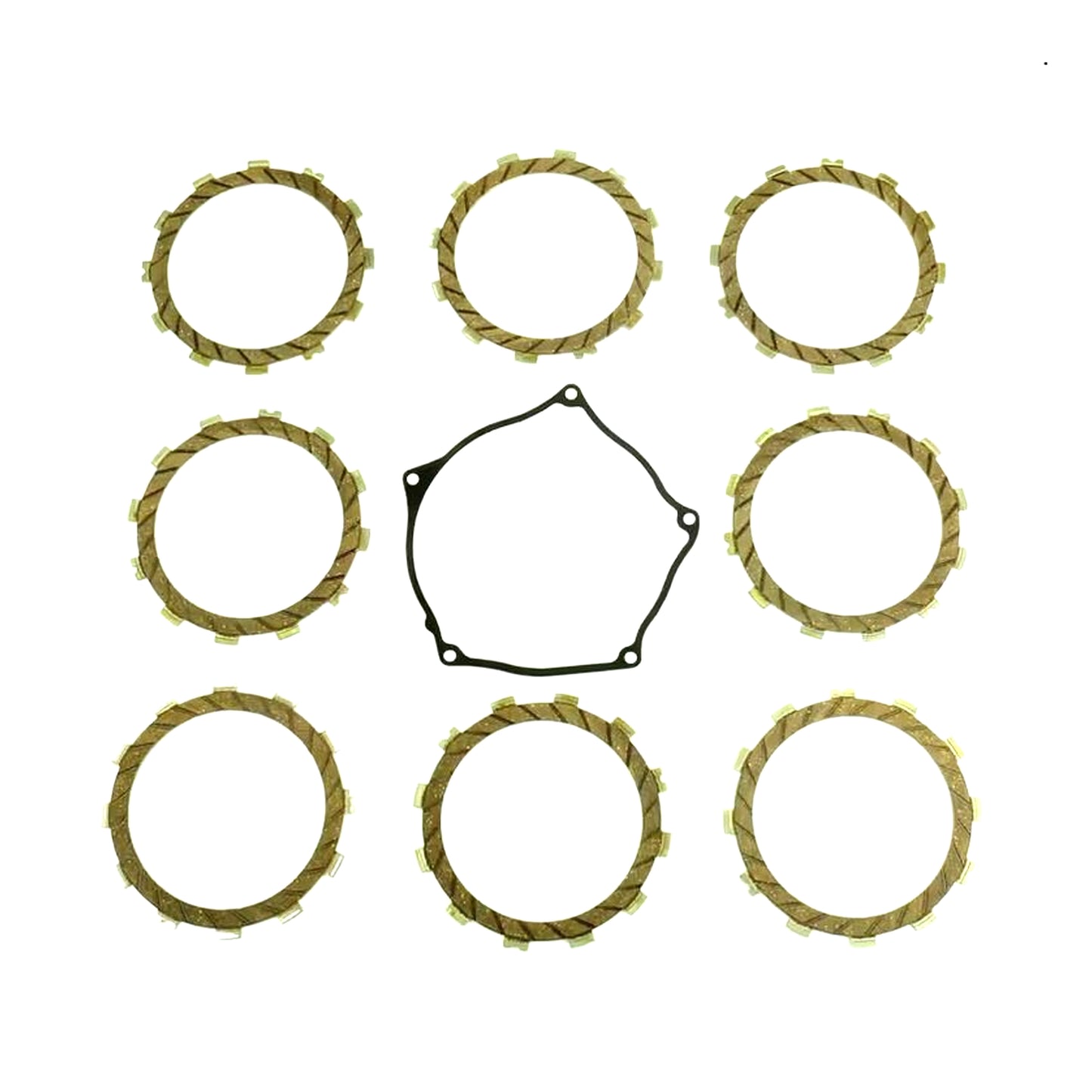 CLUTCH FRICTION PLATE SET KAWA KX250F 17-20, ATHENA P40230081, WITH GASKET