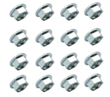 M10 X 1.25mm FLANGE NUT PACK OF 16 HIGH TENSILE FORGED