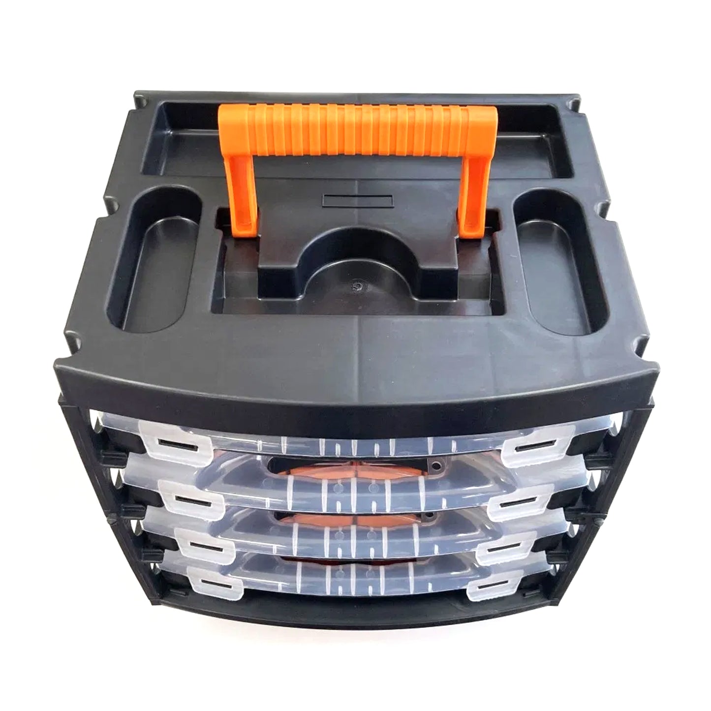 4 TRAY PLASTIC BOX 64 SECTIONS, TUB TRAY ORGANISER ORGANIZER, KDPTB098 / BOLTS FIXINGS PARTS