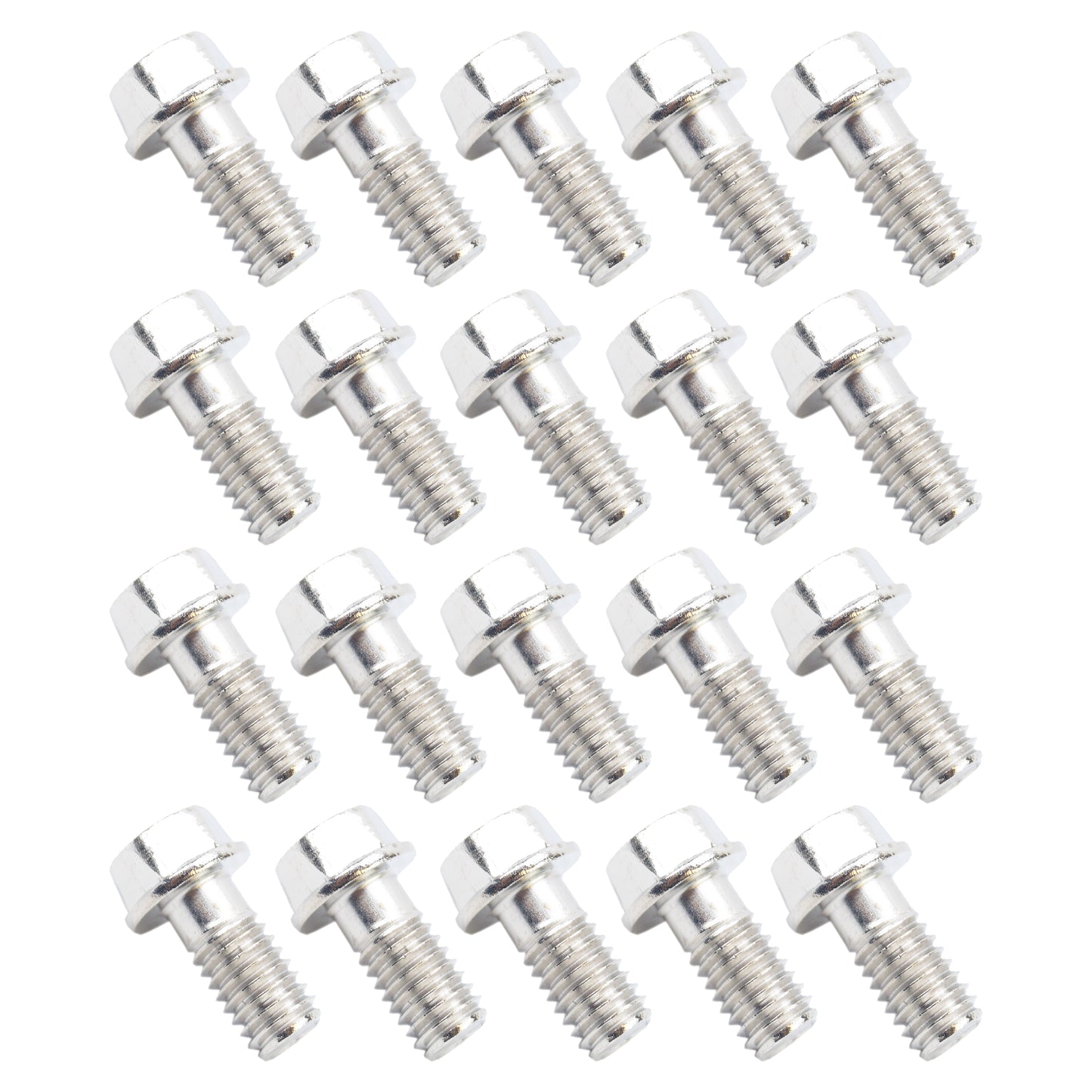 M6 x 12mm FLANGE BOLT, PACK OF 20, 8mm HEX