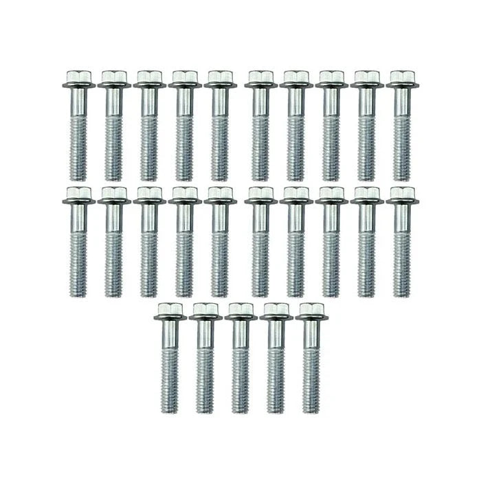 M6 x 30mm FLANGE BOLT, PACK OF 25, 8mm HEX