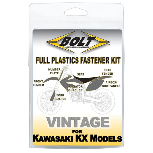 PLASTIC BOLT KIT KX 125/250 98-02, BOLT HARDWARE KAW-9802105