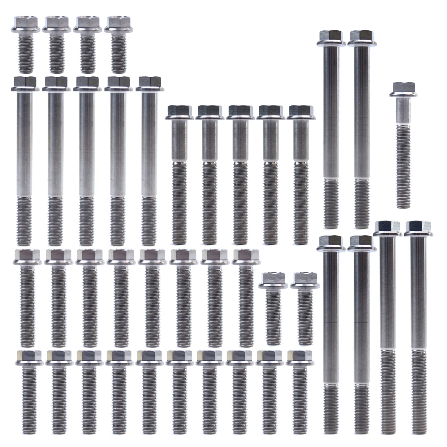 KTM HUQ 250/350 TITANIUM ENGINE BOLT KIT, KIT SIZE 41 BOLTS