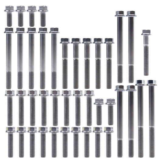 KTM HUQ 250/350 TITANIUM ENGINE BOLT KIT, KIT SIZE 41 BOLTS