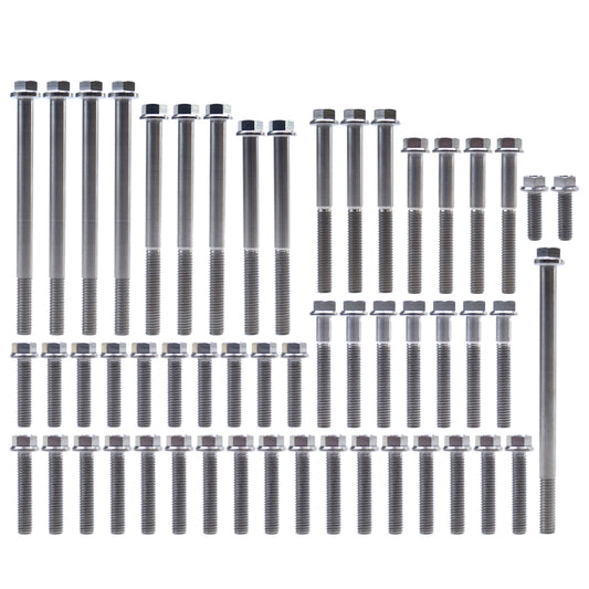 ENGINE BOLT KIT CR 125 R 90-07, KIT SIZE 69 BOLTS !!! MADE TO ORDER !!! TITANIUM BOLT KIT