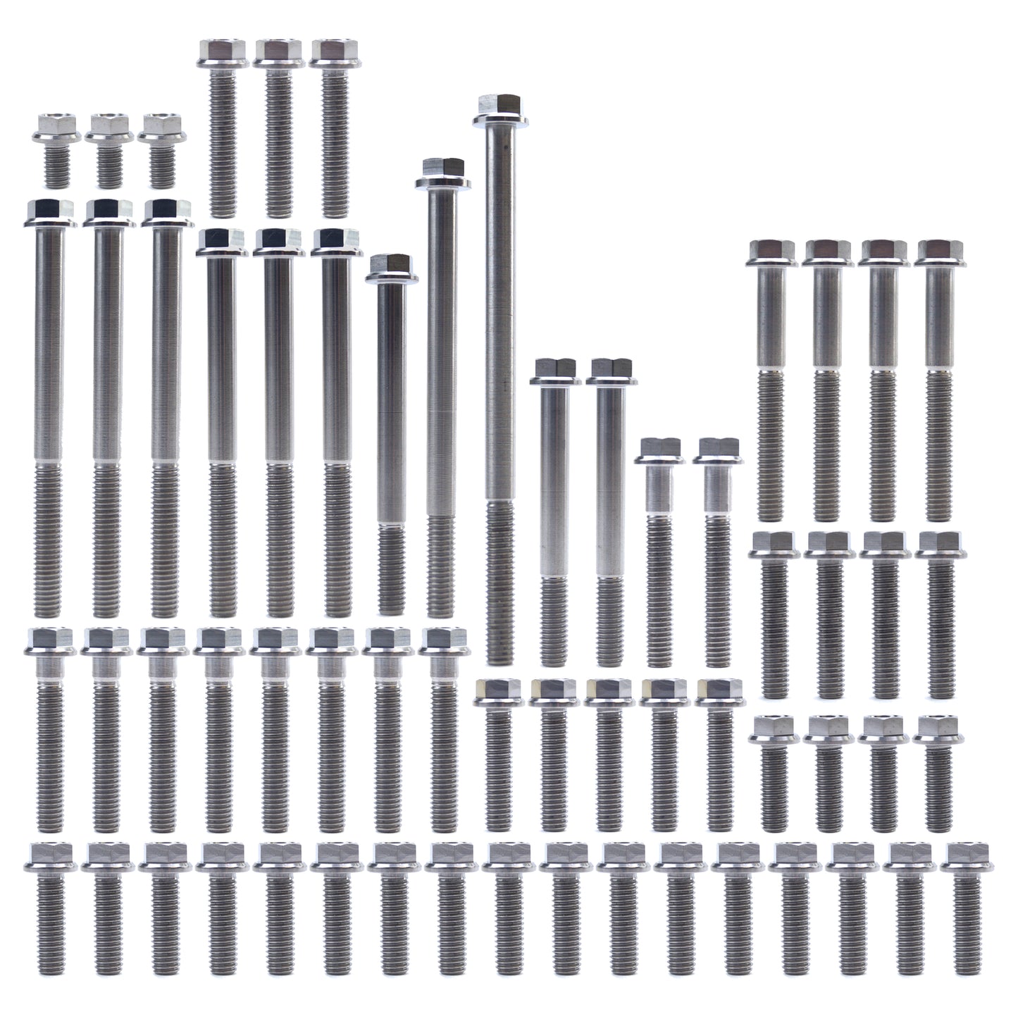 ENGINE BOLT KIT CR 250 R 86-91, KIT SIZE 61 BOLTS !!! MADE TO ORDER !!! TITANIUM BOLT KIT