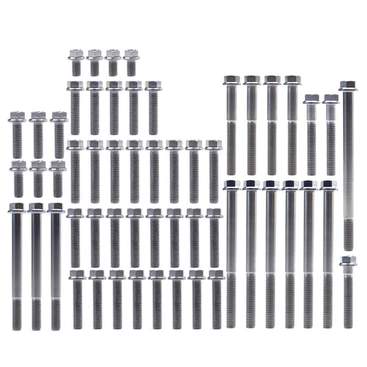 ENGINE BOLT KIT CRF 450 R 02-08, KIT SIZE 56 BOLTS !!! MADE TO ORDER !!! TITANIUM BOLT KIT