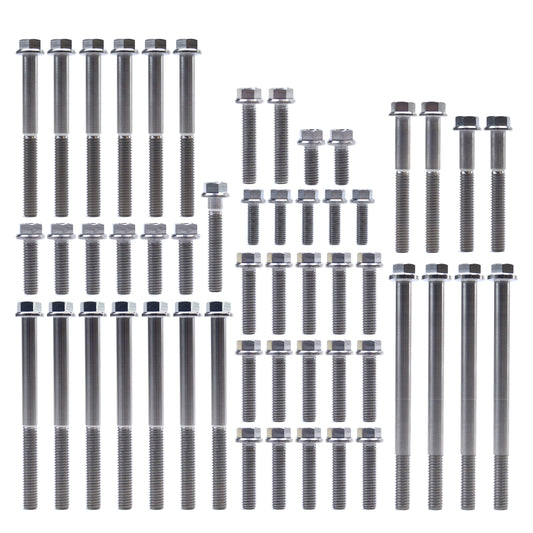 ENGINE BOLT KIT KTM HUSQ 450/500, KIT SIZE 52 BOLTS / !!! MADE TO ORDER !!! TITANIUM BOLT KIT