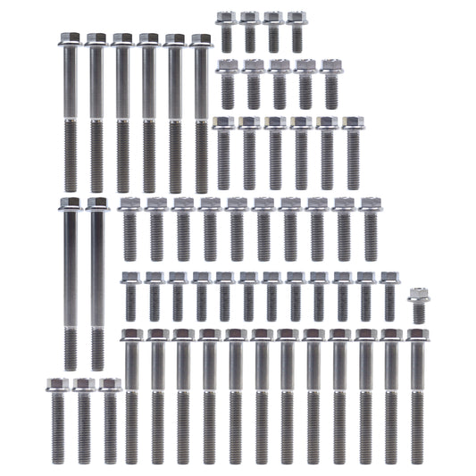 ENGINE BOLT KIT RM 250 01-08, KIT SIZE 61 BOLTS !!! MADE TO ORDER !!! TITANIUM BOLT KIT