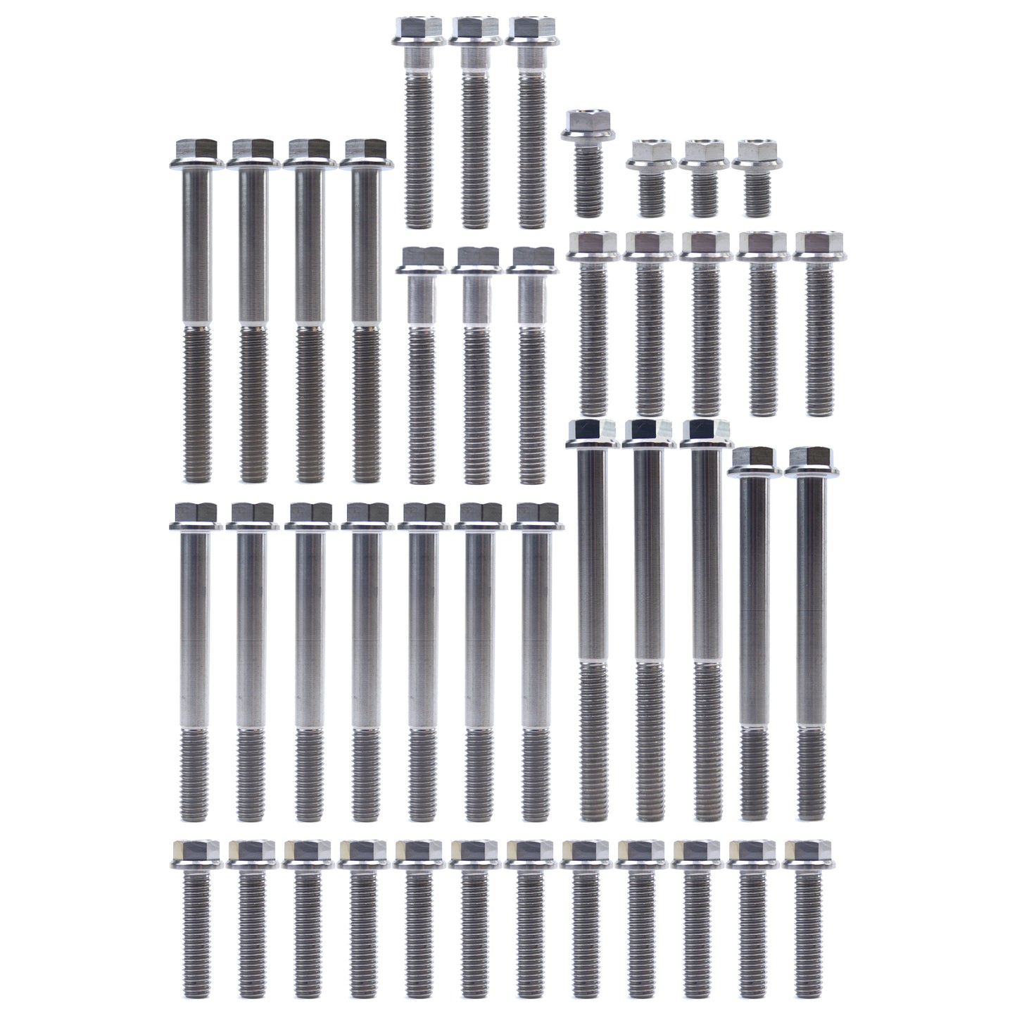 ENGINE BOLT KIT RM-Z 250 07-09, KIT SIZE 43 BOLTS !!! MADE TO ORDER !!! TITANIUM BOLT KIT