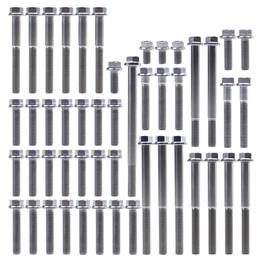 ENGINE BOLT KIT RMZ 250 10-18, KIT SIZE 49 BOLTS !!! MADE TO ORDER !!! TITANIUM BOLT KIT