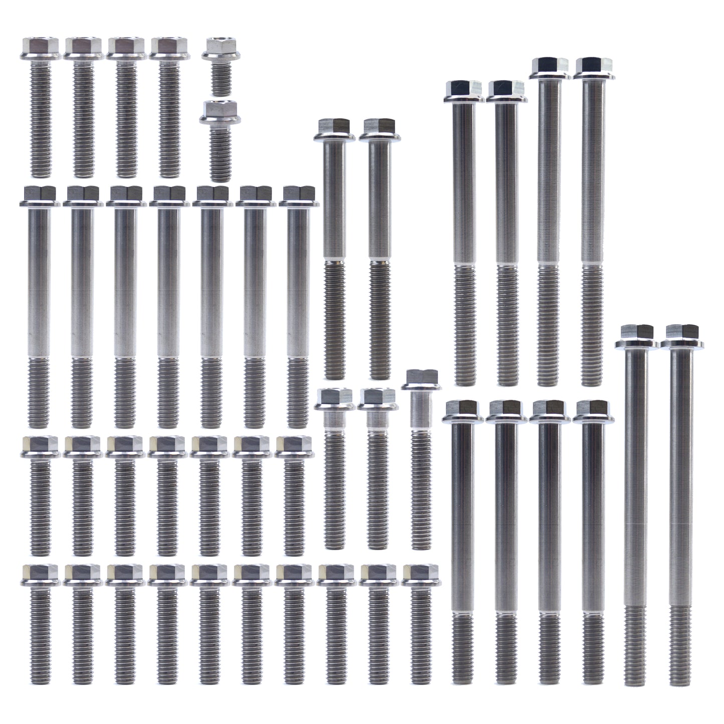 ENGINE BOLT KIT RMZ 450 08-20, KIT SIZE 45 BOLTS !!! MADE TO ORDER !!! TITANIUM BOLT KIT
