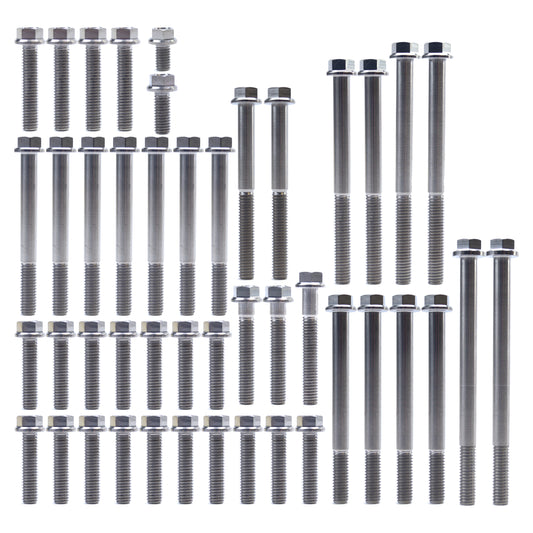 ENGINE BOLT KIT RMZ 450 08-20, KIT SIZE 45 BOLTS !!! MADE TO ORDER !!! TITANIUM BOLT KIT
