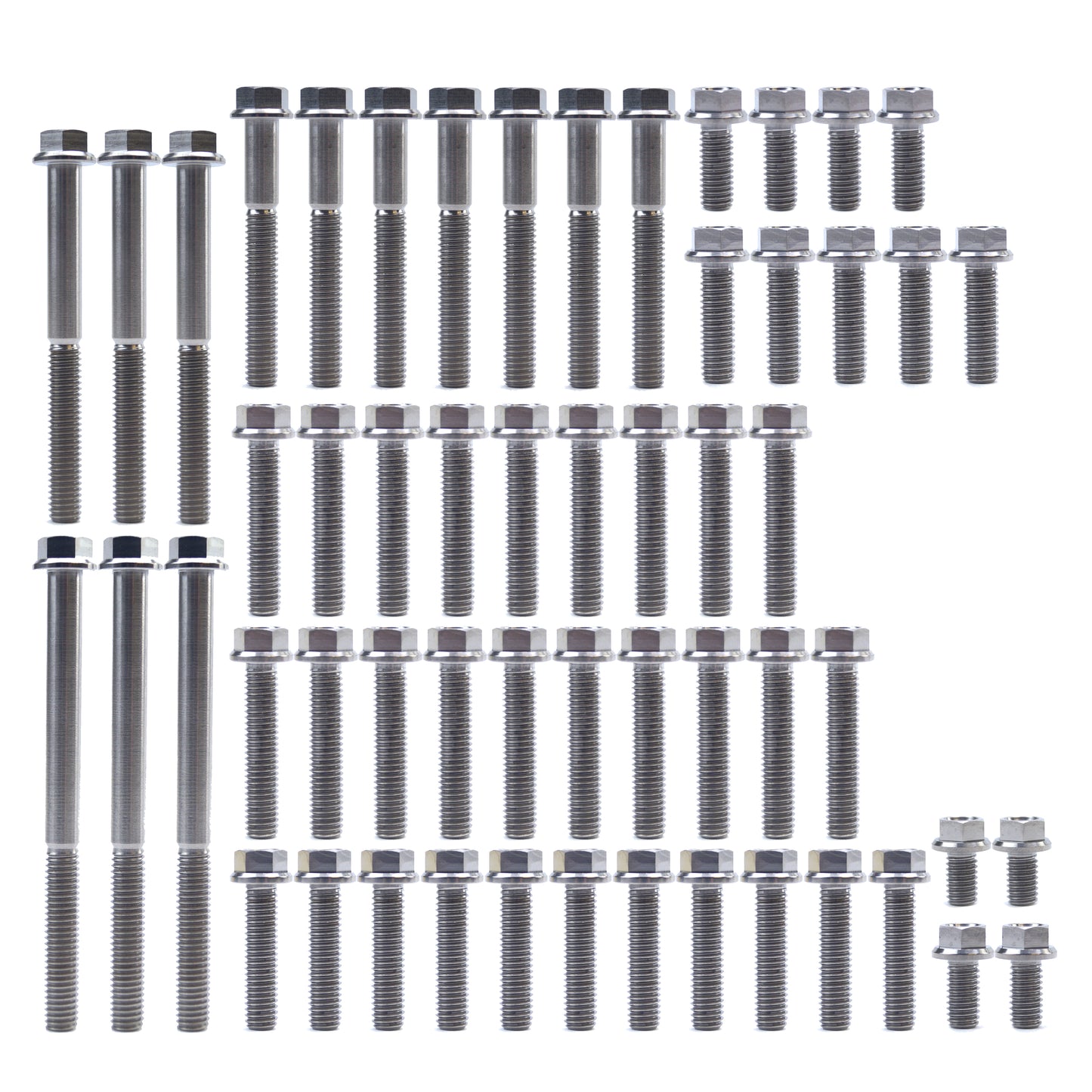 ENGINE BOLT KIT YZ/WR 250 F, KIT SIZE 56 BOLTS !!! MADE TO ORDER !!! TITANIUM BOLT KIT