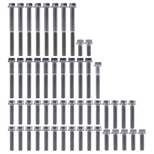 HUSQ TE 250i/300i TITANIUM ENGINE BOLT KIT, KIT SIZE 52 BOLTS !!! MADE TO ORDER !!!