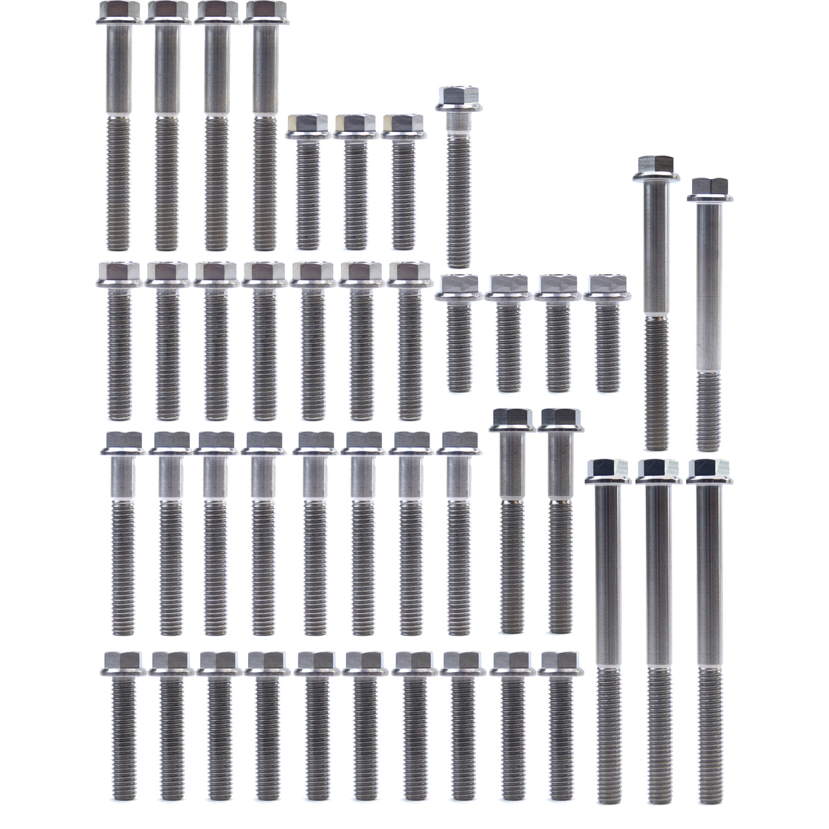CRF 250 R 2022 TITANIUM ENGINE BOLT KIT, KIT SIZE 44 BOLTS !!! MADE TO ORDER !!! TITANIUM BOLT KIT