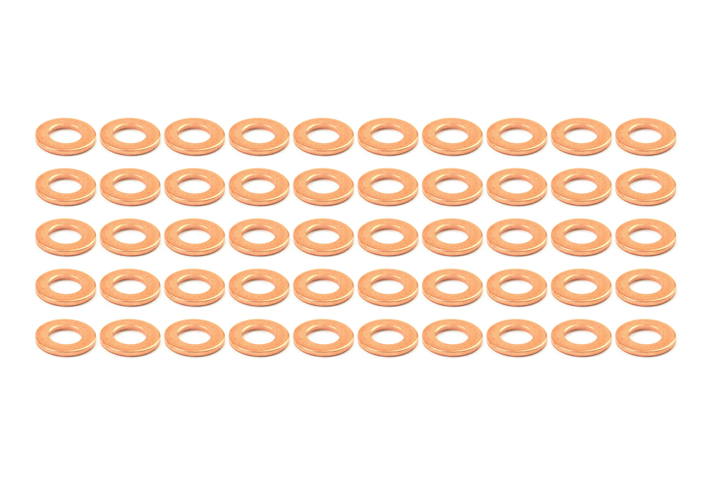 COPPER WASHER M6 PACK/50, SIZE ID 6.50 x OD 12 x THICK 1.20mm, PSYCHIC MC-09781